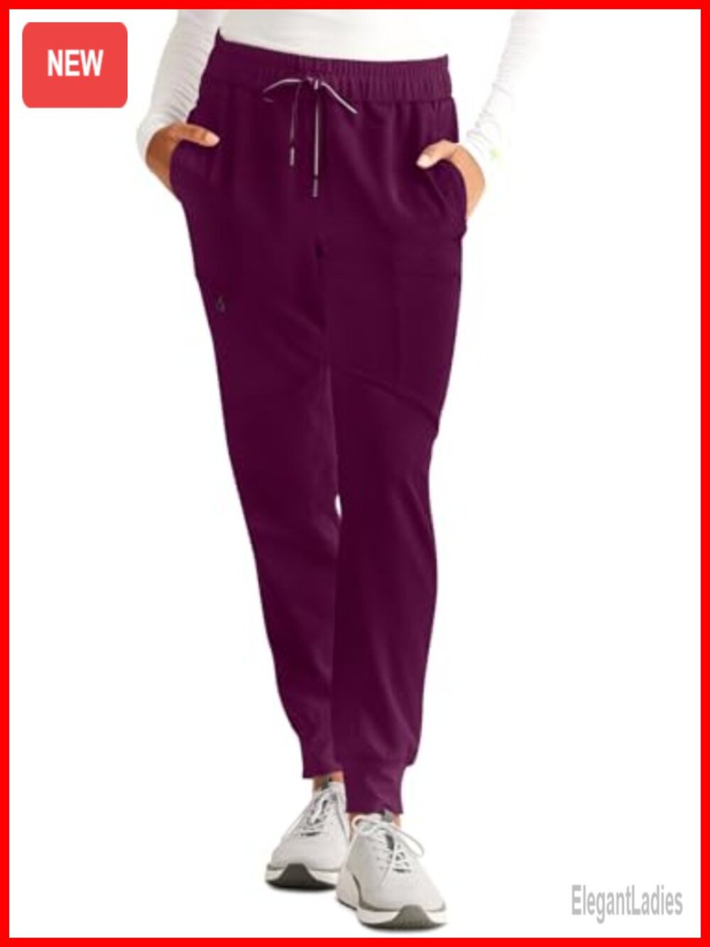 Healing Hands 360 Jogger Scrub Pants 6 Pockets Tapered Leg for Women